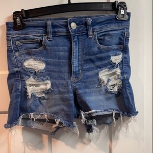 American Eagle Mid Wash Jean Shorts